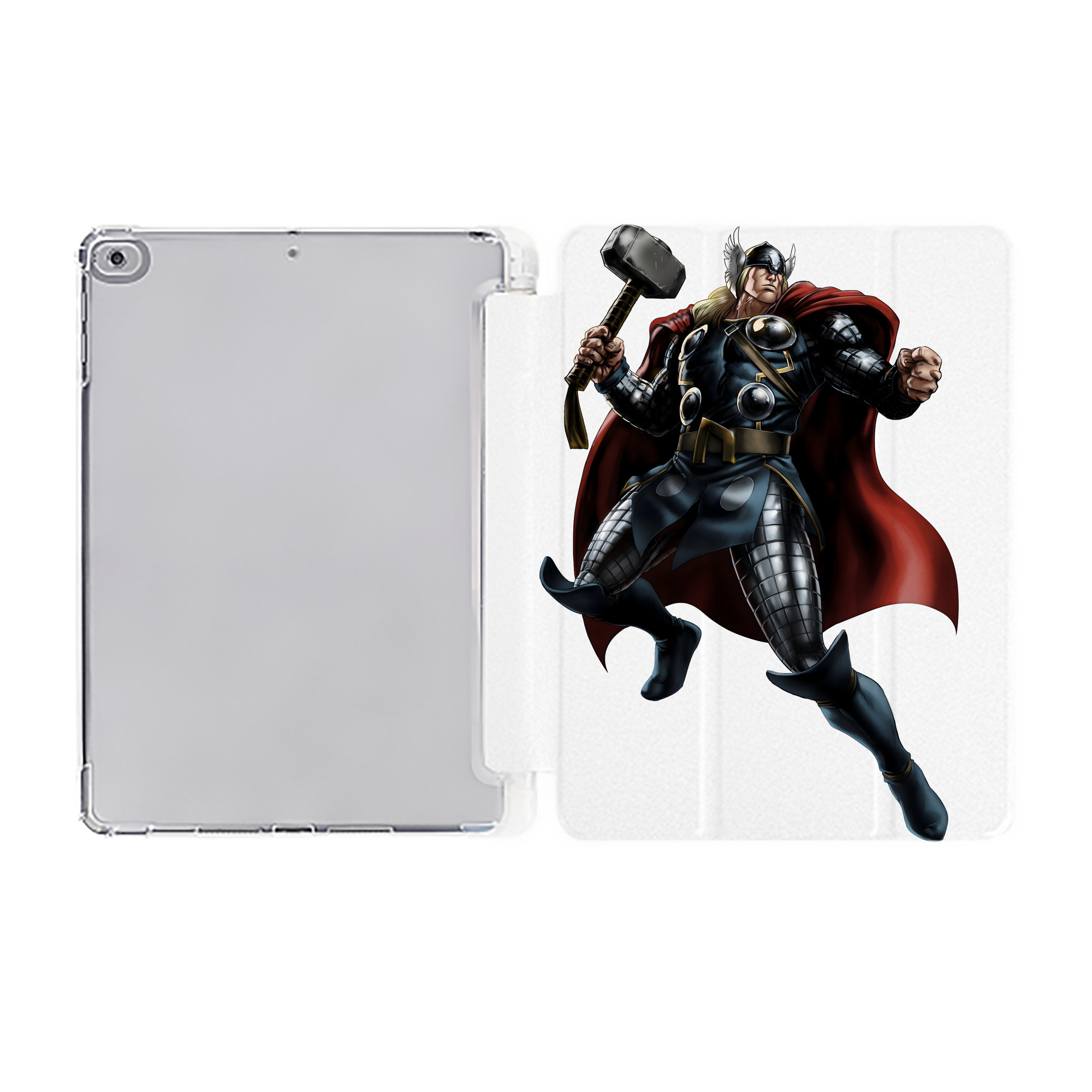 （画像用） アベンジャーズ The Avengers IPad ケース ペン収納付き 三つ折りスタンド PUレザー×シリコン 対応機種9.5/10.5/10.9インチ
